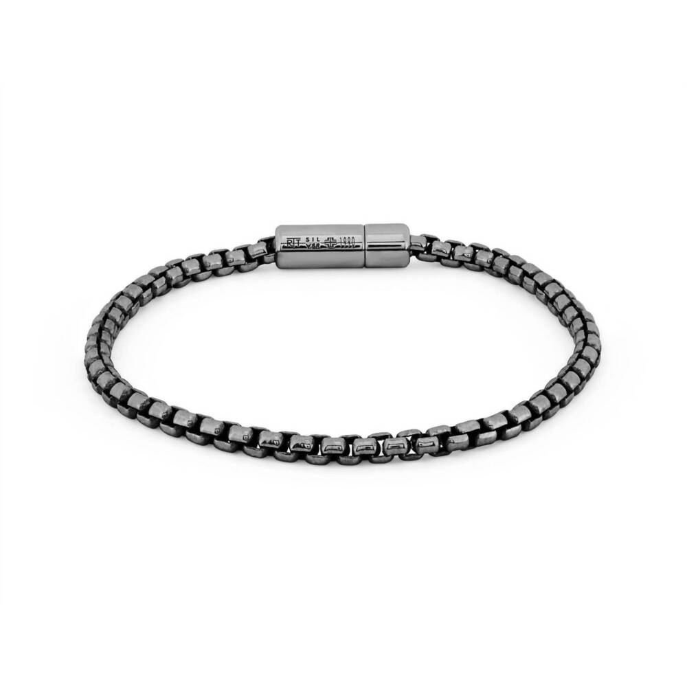 NEW TATEOSSIAN men's pop sleek bracelet in black